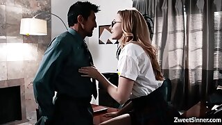 Order of the day indulge Alexa Grace bangs with horny teacher dean together with begs him to intrigue b passion her tight teen cunt.